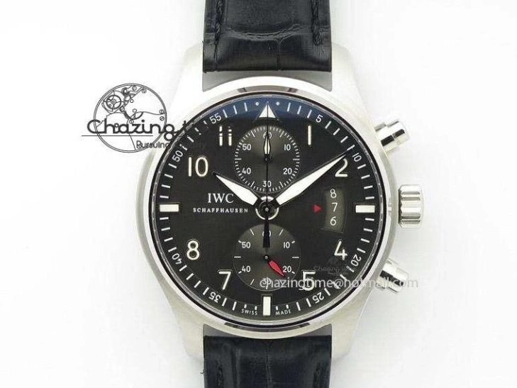 MIROTIME 0101 RelaxedFit Big Pilot Real PR IW500435 “Muhammad Ali” ZF Best Edition On Black Leather Strap A 7295